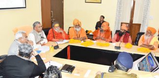 page3news-Taking a meeting of CM officers and saints regarding the preparations for Haridwar Maha Kumbh