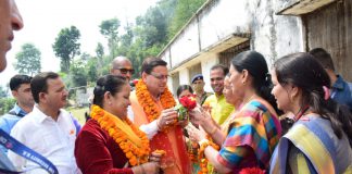 CM in Kalimath Temple: