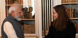 PM modi meets katrin jacobsdator: